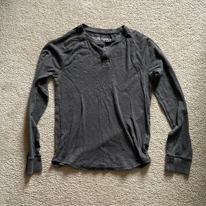 Mossimo Supply Co Grey Henley (S)